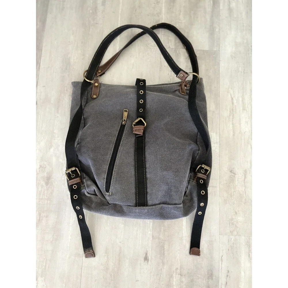 CargIt Backpack Gray Bag Canvas Travel Cargo it 15